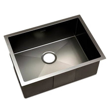 Load image into Gallery viewer, Cefito 60cm x 45cm Stainless Steel Kitchen Sink Under/Top/Flush Mount Black
