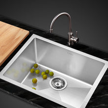 Load image into Gallery viewer, Cefito 54cm x 44cm Stainless Steel Kitchen Sink Under/Top/Flush Mount Black
