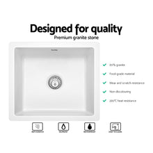 Load image into Gallery viewer, Cefito Stone Kitchen Sink 460X410MM Granite Under/Topmount Basin Bowl Laundry White
