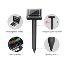 Load image into Gallery viewer, Gardeon Powered Snake Repeller 20X Multi Pulse Ultrasonic Solar Pest Repellent
