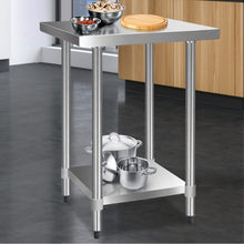 Load image into Gallery viewer, 610 x 610m Commercial Stainless Steel Kitchen Bench
