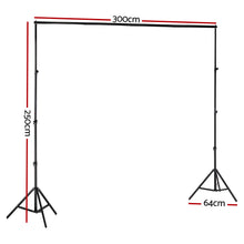 Load image into Gallery viewer, 2.5X3M Photography Backdrop Stand Kit Studio Screen Photo Background Support Bag
