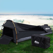 Load image into Gallery viewer, Weisshorn Single Biker Grey Ripstop Camping Swag with Mattress
