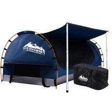 Load image into Gallery viewer, Weisshorn Double Swag Canvas Free Camping Swags - Dark Blue
