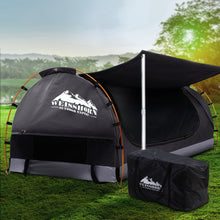 Load image into Gallery viewer, Weisshorn Double Swag Camping Swags Canvas Free Standing Dome Tent Dark Grey
