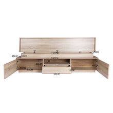 Load image into Gallery viewer, 180cm Wooden RGB LED Lights TV Cabinet Entertainment Unit
