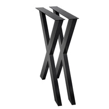 Load image into Gallery viewer, Artiss Metal Table Legs DIY X-shaped 71X60CM Set of 2
