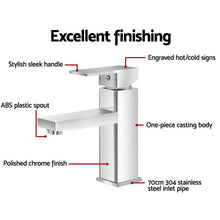 Load image into Gallery viewer, Cefito Basin Mixer Tap Faucet Bathroom Vanity Counter Top WELS Standard Brass Silver
