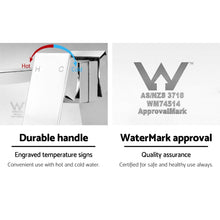 Load image into Gallery viewer, Bathroom Wall Mount Sink Brass Silver Hot Cold Mixer Tap
