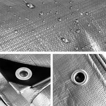 Load image into Gallery viewer, Instahut Tarp Tarpaulin 7.3x9m Canvas Camping Heavy Duty Sun Cover
