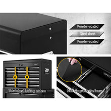 Load image into Gallery viewer, Giantz Tool Box Chest Trolley 16 Drawers Cabinet Cart Garage Toolbox Black
