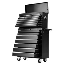 Load image into Gallery viewer, Giantz 17 Drawers Tool Box Trolley Chest Cabinet Cart Garage Mechanic Toolbox Black
