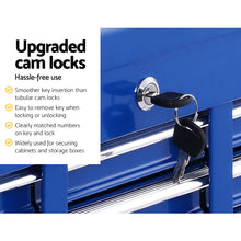 Load image into Gallery viewer, Giantz 17 Drawers Tool Box Trolley Chest Cabinet Cart Garage Mechanic Toolbox Blue
