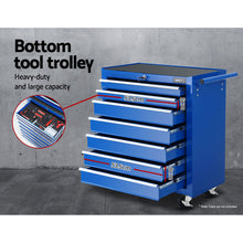 Load image into Gallery viewer, Giantz 17 Drawers Tool Box Trolley Chest Cabinet Cart Garage Mechanic Toolbox Blue
