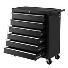 Load image into Gallery viewer, Giantz Tool Box Trolley Chest Cabinet 6 Drawers Cart Garage Toolbox Set Black

