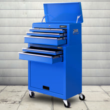 Load image into Gallery viewer, Giantz 7 Drawer Tool Box Cabinet Chest Storage Garage Toolbox Organiser Set Blue
