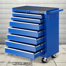 Load image into Gallery viewer, Giantz Tool Chest and Trolley Box Cabinet 7 Drawers Cart Garage Storage Blue
