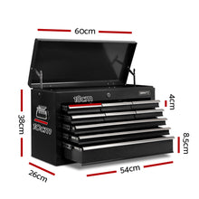 Load image into Gallery viewer, Giantz 9 Drawer Mechanic Tool Box Cabinet Storage - Black
