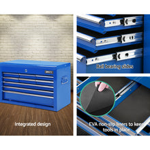 Load image into Gallery viewer, Giantz 9 Drawer Mechanic Tool Box Cabinet Storage - Blue
