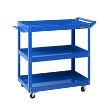 Load image into Gallery viewer, Giantz Tool Cart 3 Tier Parts Steel Trolley Mechanic Storage Organizer Blue
