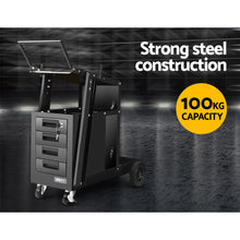 Load image into Gallery viewer, Giantz 4 Drawer Welding Trolley - Black
