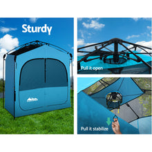 Load image into Gallery viewer, Weisshorn Pop Up Camping Shower Tent Portable Toilet Outdoor Change Room Blue
