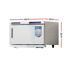 Load image into Gallery viewer, Devanti 16L Towel Warmer UV Sterilizer Heater Cabinet Beauty SPA Salon White
