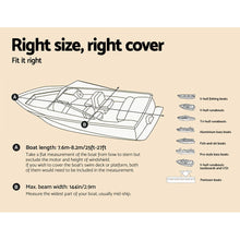 Load image into Gallery viewer, 25 - 27ft Waterproof Polyester Boat Cover
