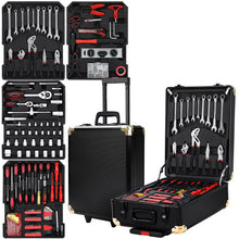 Load image into Gallery viewer, 816pcs Tool Kit Trolley Case Mechanics Box Toolbox Portable DIY Set BK
