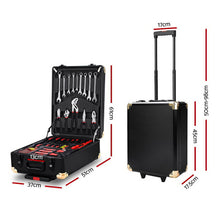 Load image into Gallery viewer, 816pcs Tool Kit Trolley Case Mechanics Box Toolbox Portable DIY Set BK
