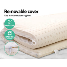 Load image into Gallery viewer, Giselle Bedding Pure Natural Latex Mattress Topper 7 Zone 5cm Double
