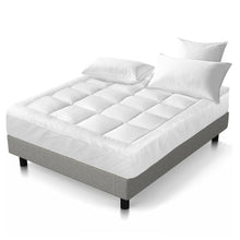Load image into Gallery viewer, Giselle King Mattress Topper Pillowtop 1000GSM Microfibre Filling Protector
