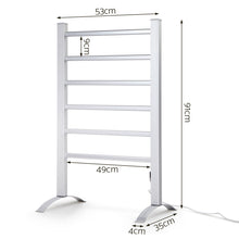 Load image into Gallery viewer, Devanti Electric Heated Towel Rail Rack Rails Freestanding 6 Bars
