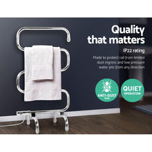 Load image into Gallery viewer, Devanti Electric Heated Towel Rail Rack Rails Freestanding 5 Bars
