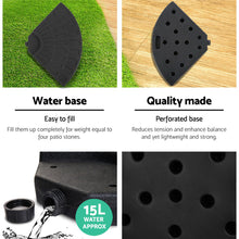 Load image into Gallery viewer, Instahut 3M Umbrella with 48x48cm Base Outdoor Umbrellas Cantilever Sun Beach Garden Patio Charcoal
