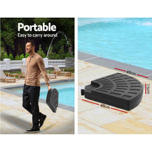 Load image into Gallery viewer, Instahut 3M Umbrella with 48x48cm Base Outdoor Umbrellas Cantilever Sun Beach Garden Patio Grey
