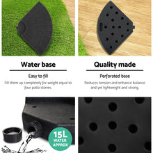 Load image into Gallery viewer, Instahut 3M Umbrella with 48x48cm Base Outdoor Umbrellas Cantilever Sun Beach Garden Patio Navy

