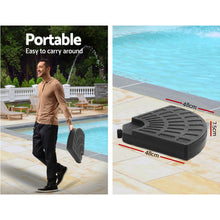 Load image into Gallery viewer, Instahut 3M Umbrella with 48x48cm Base Outdoor Umbrellas Cantilever Sun Beach Garden Patio Navy
