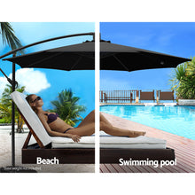 Load image into Gallery viewer, Instahut 3M Cantilevered Outdoor Umbrella - Black
