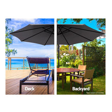 Load image into Gallery viewer, Instahut Outdoor Umbrella 3M Cantilever Beach Garden Patio Charcoal
