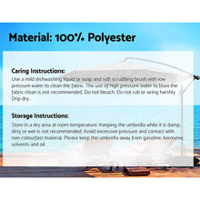 Load image into Gallery viewer, Instahut Outdoor Umbrella 3M Cantilever Beach Garden Patio Charcoal
