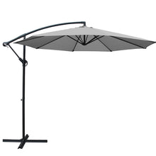 Load image into Gallery viewer, Instahut Outdoor Umbrella 3M Cantilever Beach Garden Grey
