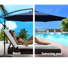 Load image into Gallery viewer, Instahut 3M Cantilevered Outdoor Umbrella - Navy
