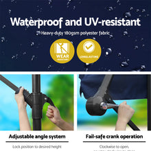 Load image into Gallery viewer, Instahut 3M Cantilevered Outdoor Umbrella - Navy
