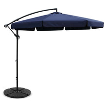 Load image into Gallery viewer, Instahut 3M Umbrella with 48x48cm Base Outdoor Umbrellas Cantilever Sun Beach UV Navy
