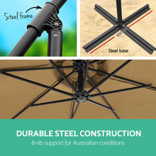 Load image into Gallery viewer, Instahut 3M Outdoor Umbrella - Beige
