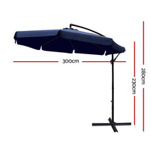 Load image into Gallery viewer, Instahut 3M Outdoor Umbrella - Navy
