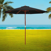 Load image into Gallery viewer, Instahut Outdoor Umbrella 2.7M Pole Cantilever Stand Garden Umbrellas Patio Black
