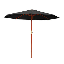 Load image into Gallery viewer, Instahut Outdoor Umbrella 3M Pole Cantilever Stand Garden Umbrellas Patio Black
