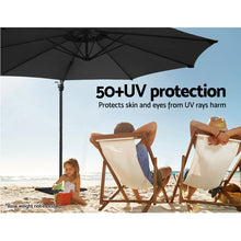 Load image into Gallery viewer, Instahut Roma Outdoor Umbrella - Black
